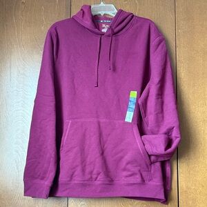 Tek Gear Men's Rustic Berry Fleece Hoody NWT XXL Ret $30